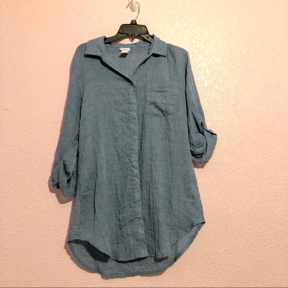 wearabouts Other - Wearabouts Button Up Sheer Bathing Suit Coverup
